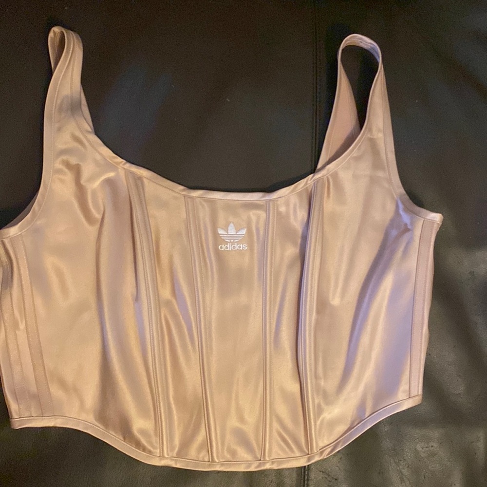 Adidas gold corset top